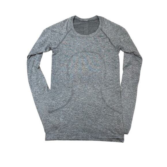 Lululemon Swiftly Tech Long Sleeve 2.0 GRAY Size 4 - Picture 4 of 5